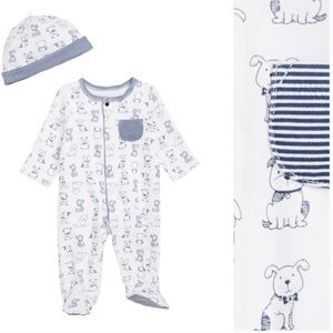 Little Me Onesie, Hat, & Blanket Set